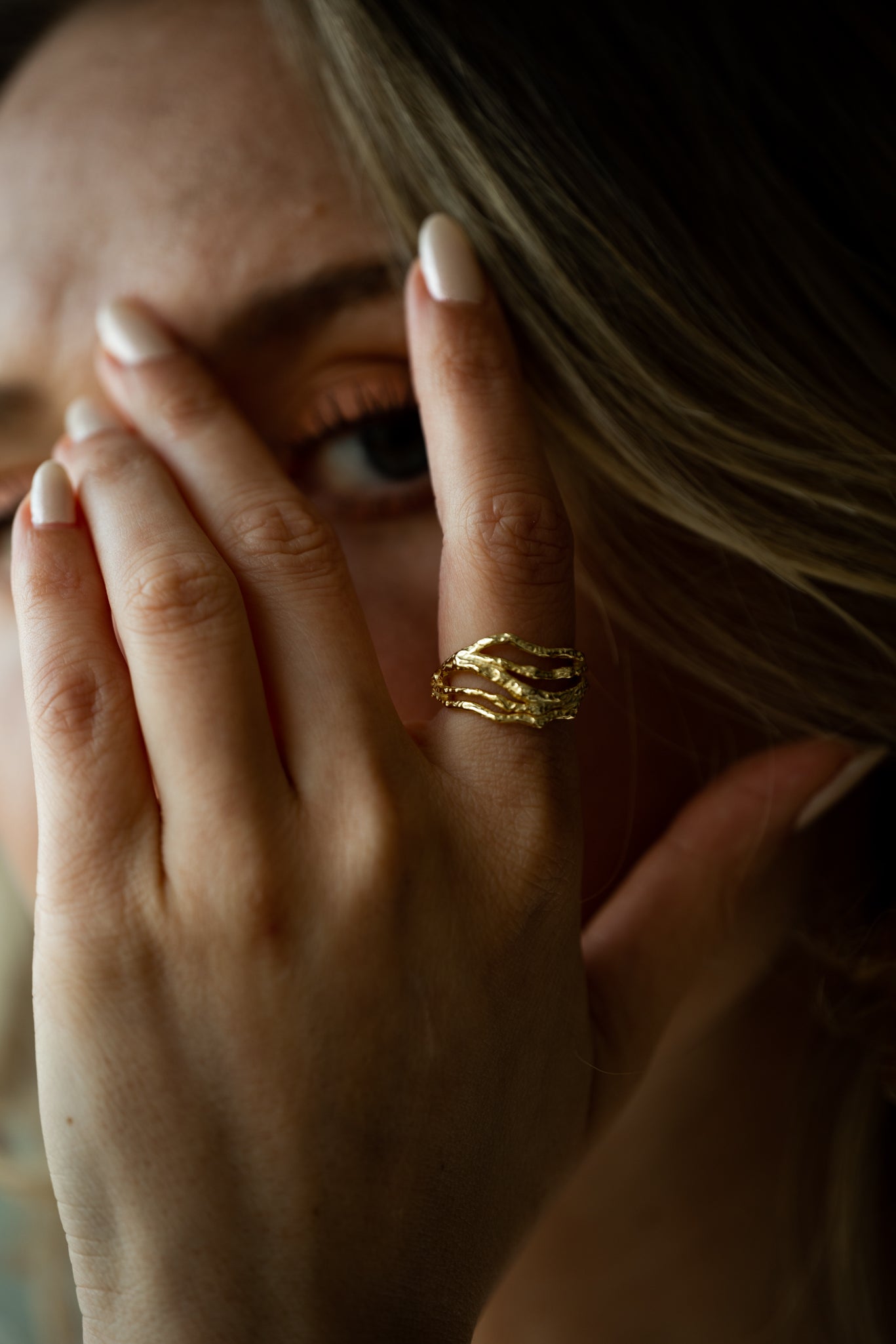 Nettuno 18K Gold Handmade Ring