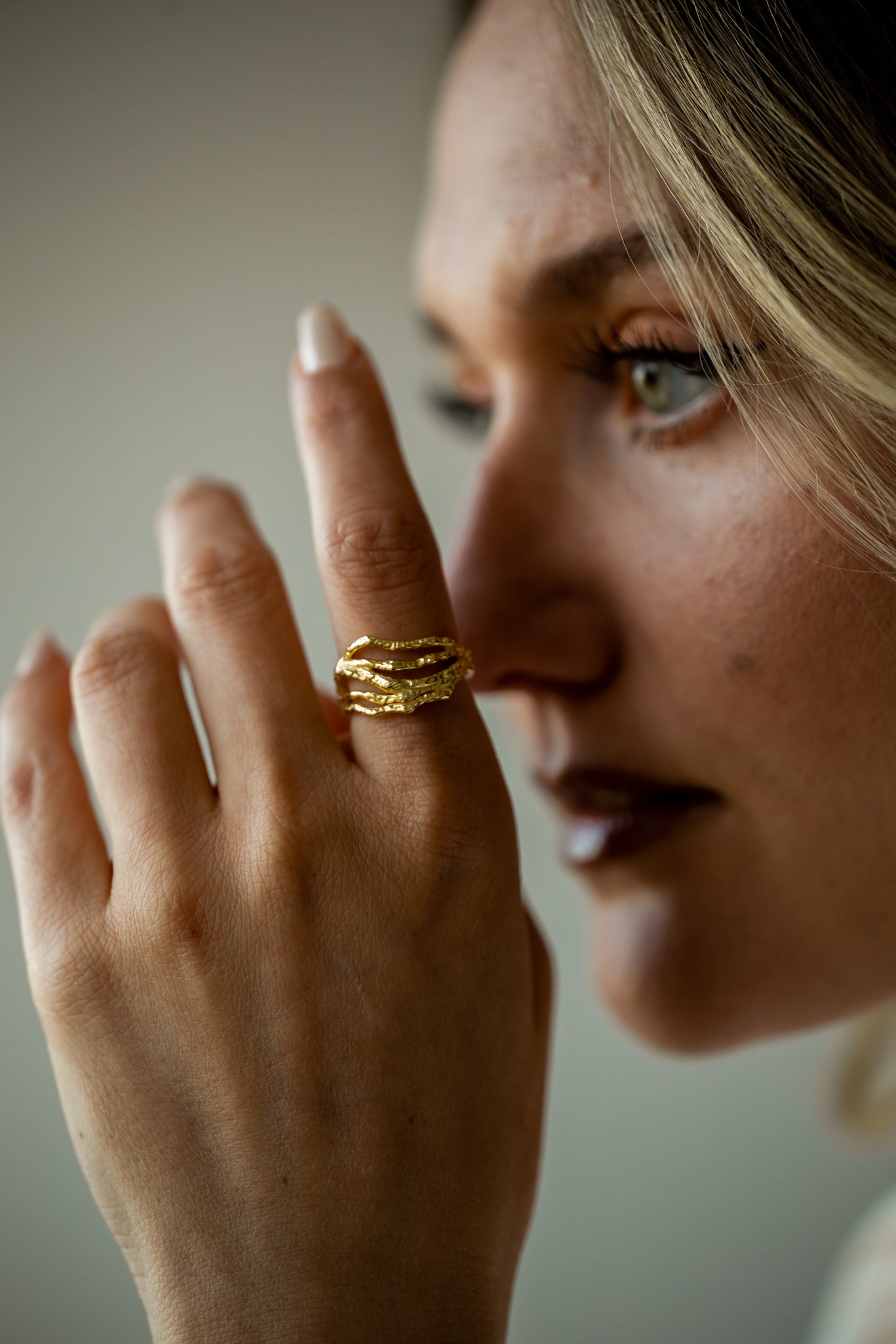 Nettuno 18K Gold Handmade Ring