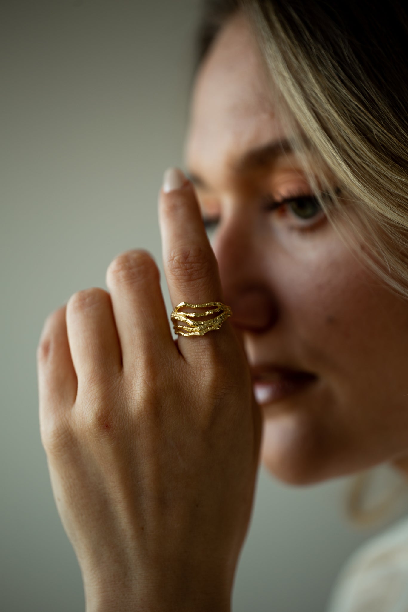 Nettuno 18K Gold Handmade Ring