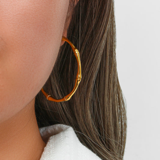 Bamby 14K Gold Hoops