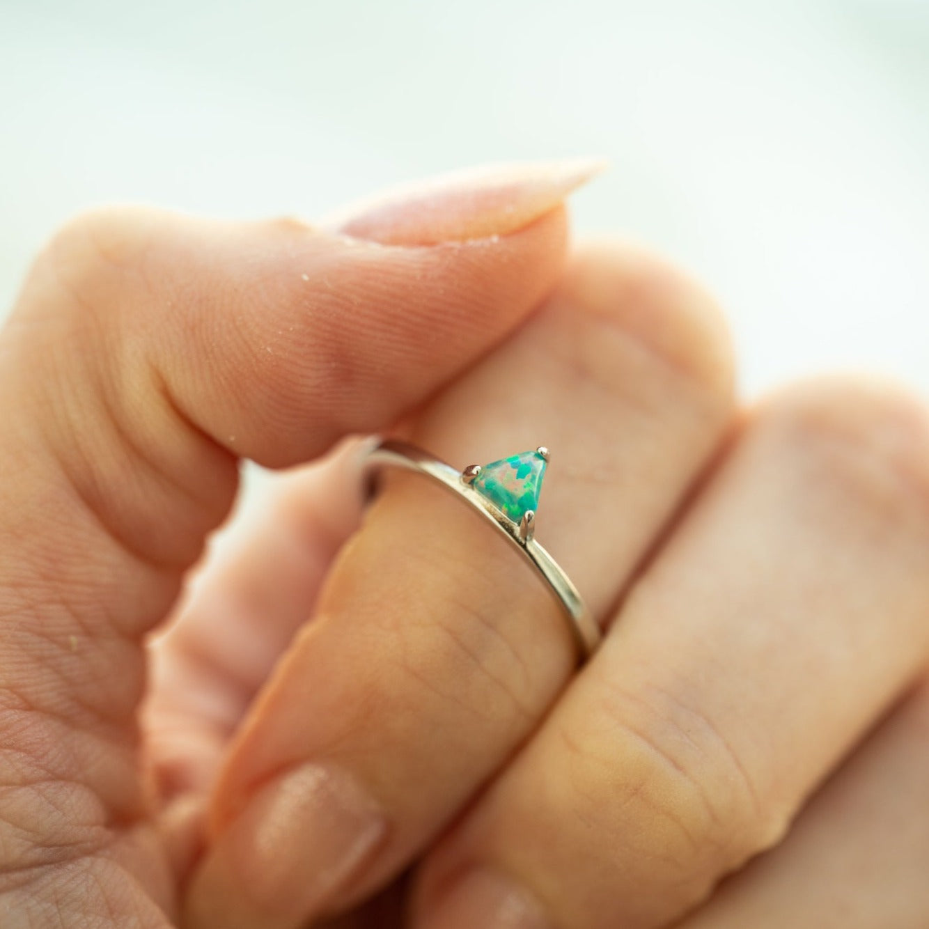 Prana Silver Opal Ring