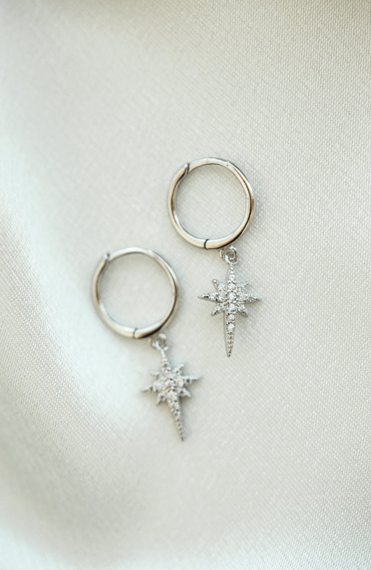 Comet Silver Earrings