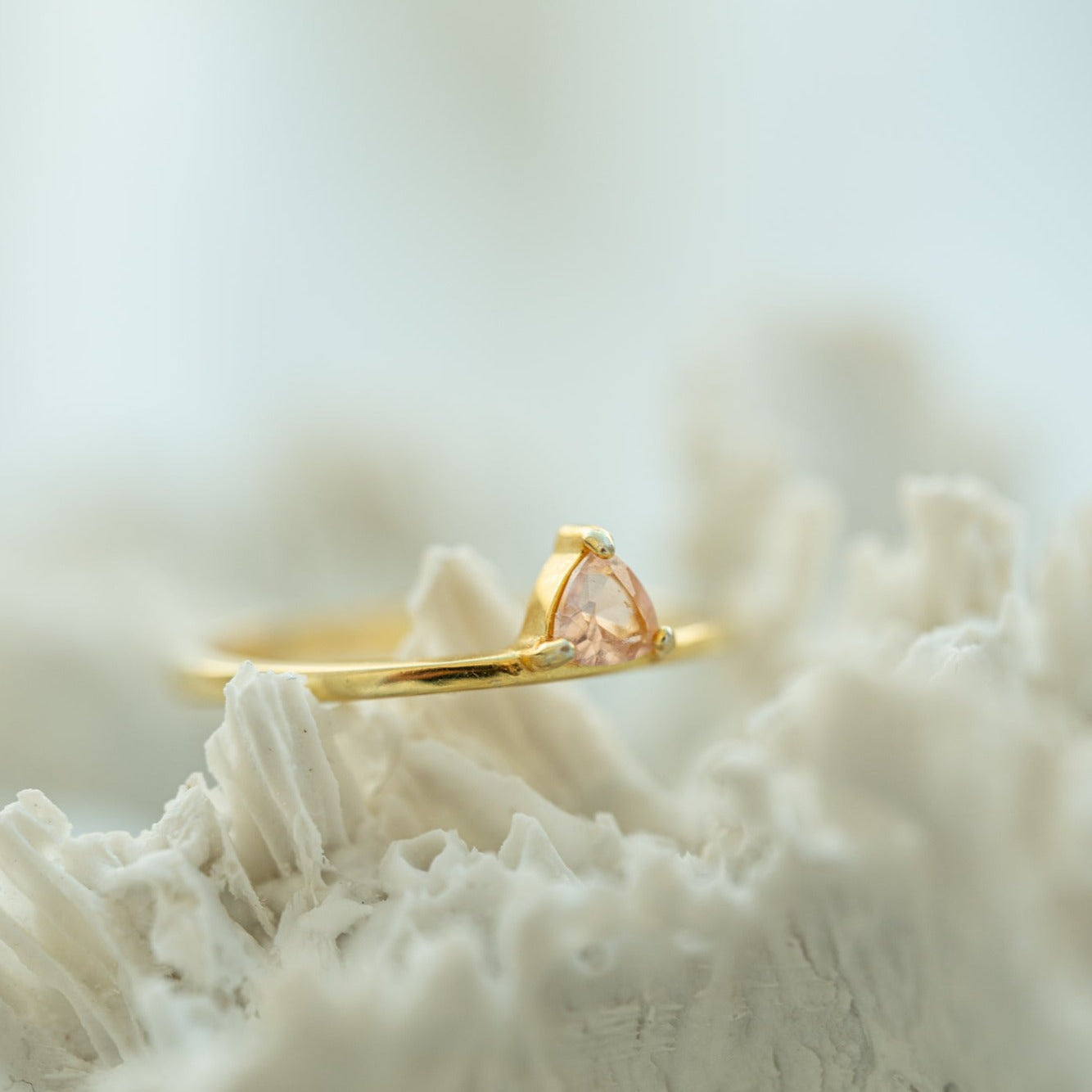 Lea Gold Morganite Ring