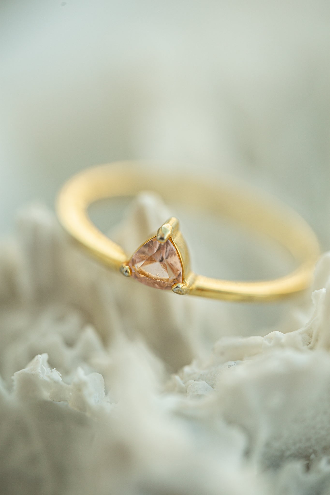 Lea Gold Morganite Ring