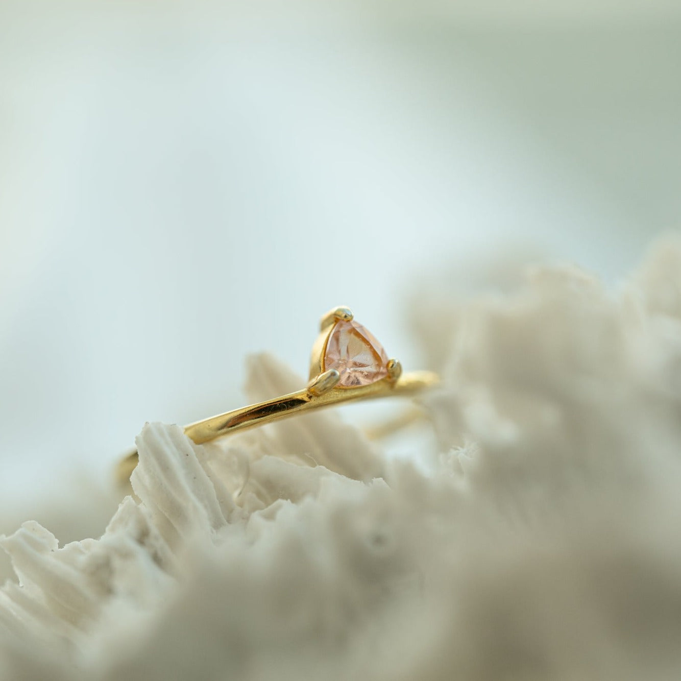 Lea Gold Morganite Ring