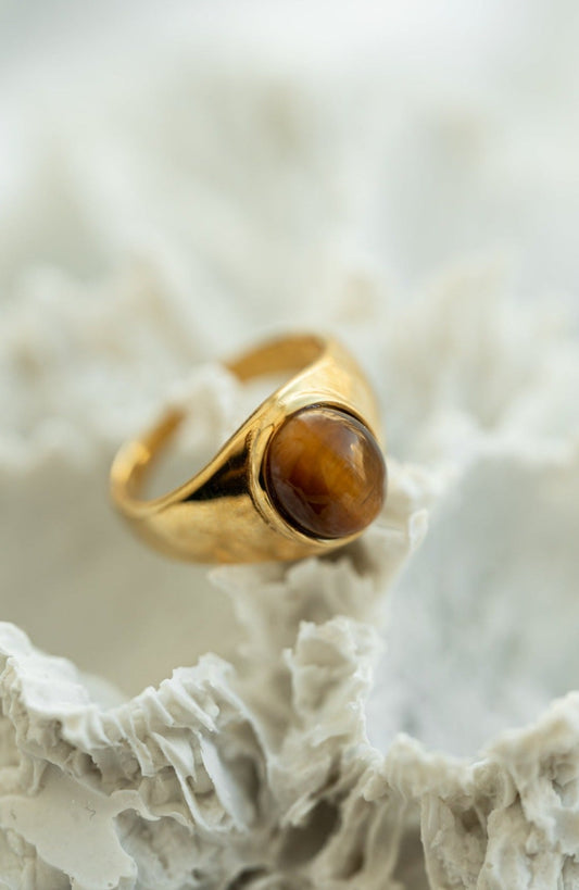 Milene 18K Tiger Eye Ring