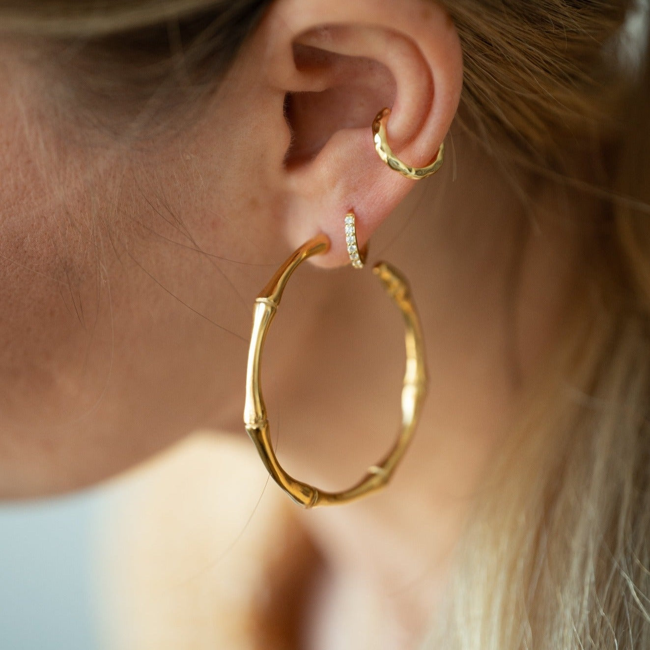 Bamby 14K Gold Hoops