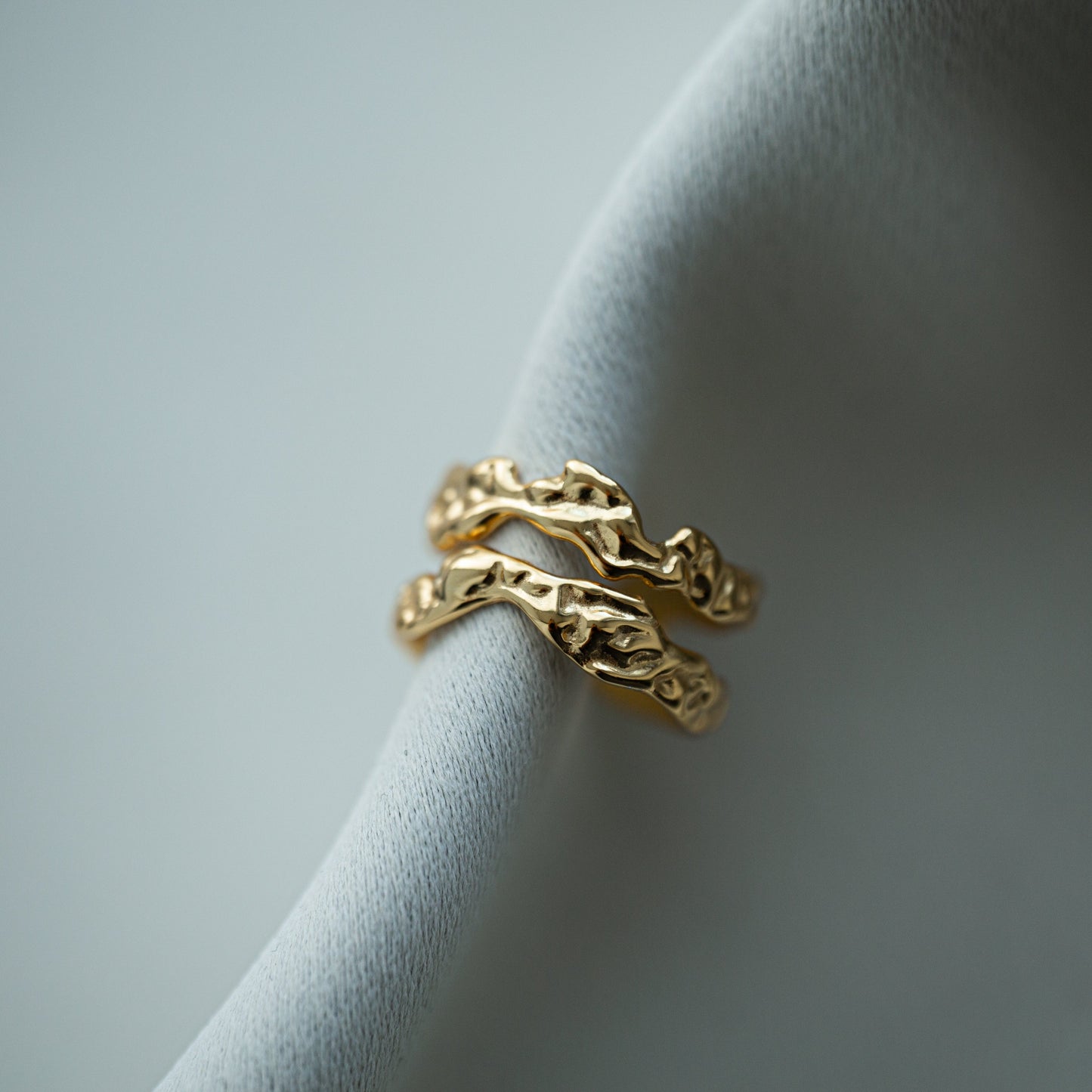 Gemini 18K Gold Handmade Ring