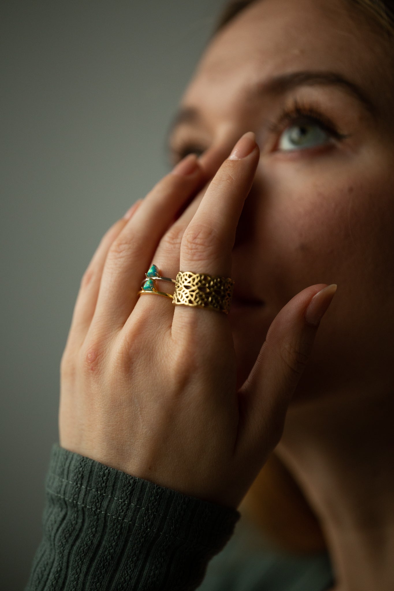 Prana Silver Opal Ring