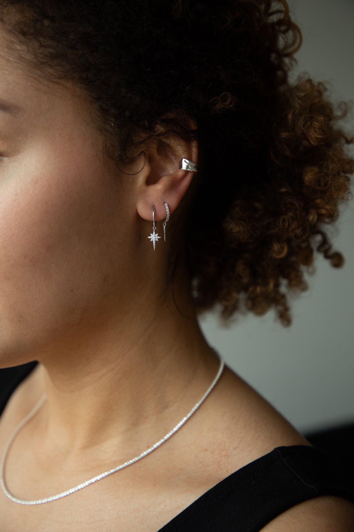 Comet Silver Earrings