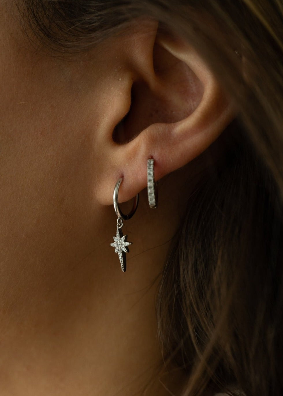 Comet Silver Earrings