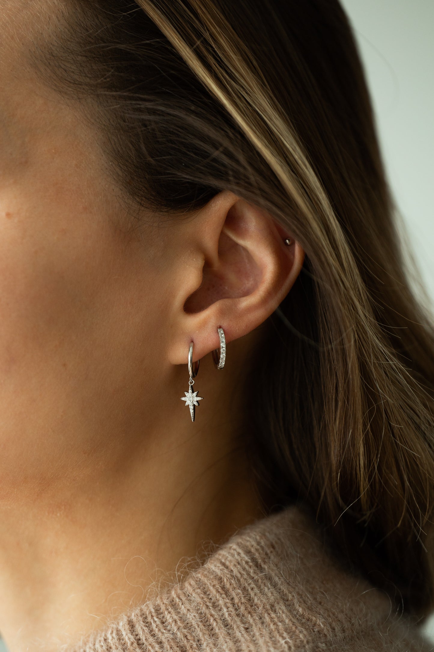 Comet Silver Earrings