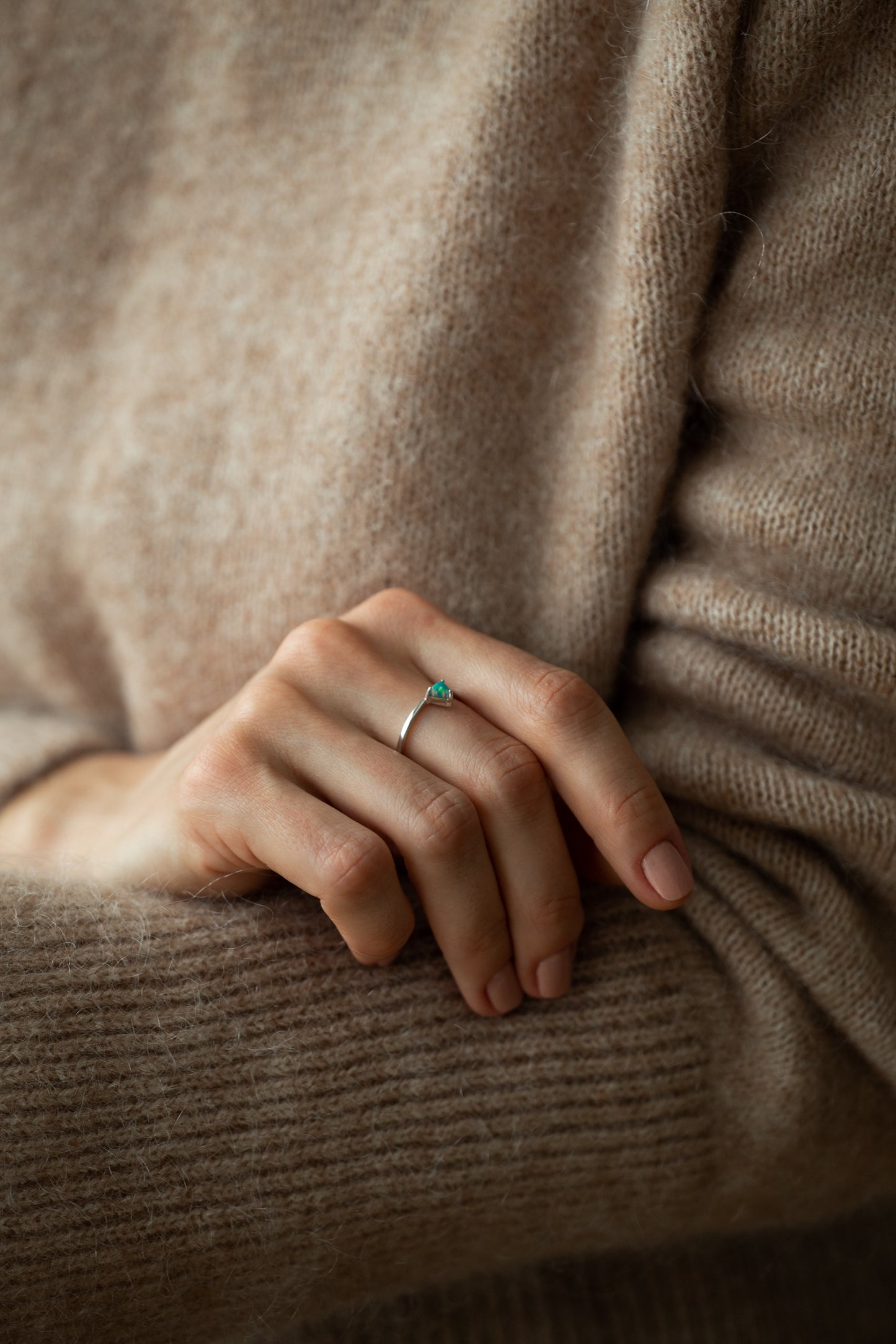 Prana Silver Opal Ring